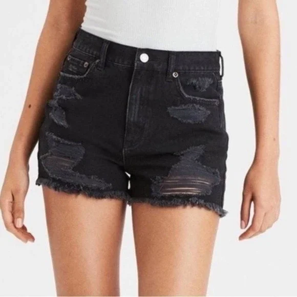black mom shorts american eagle